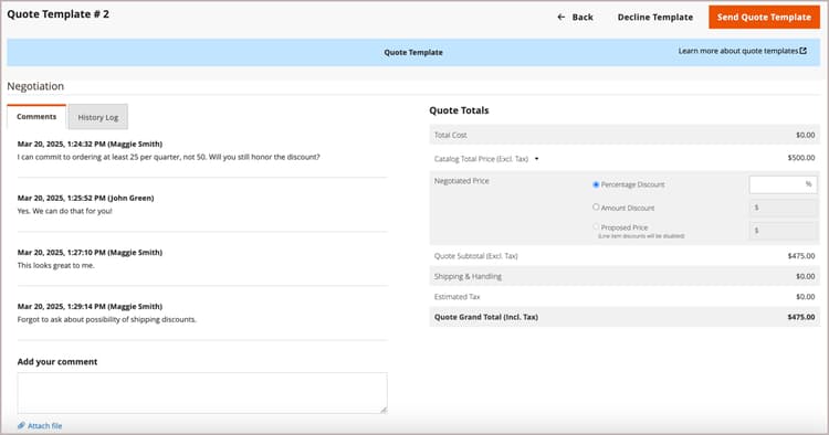 Histórico de Exibir