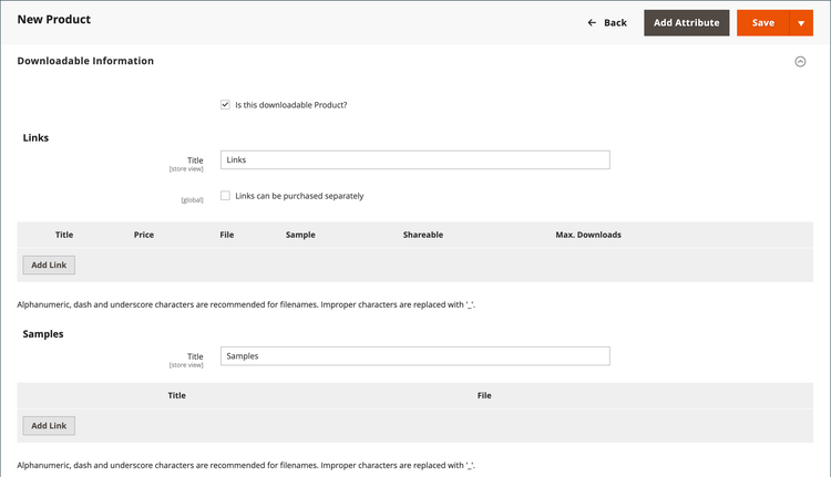 Informações para Download