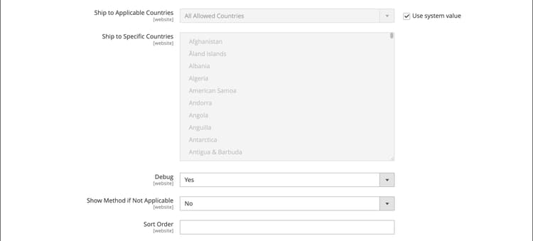 Países Aplicáveis ao FedEx