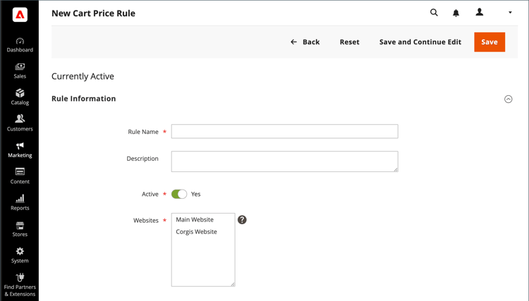 Regra de preço de catálogo - informações