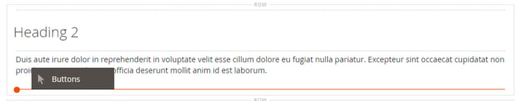 Arrastando um botão para o estágio