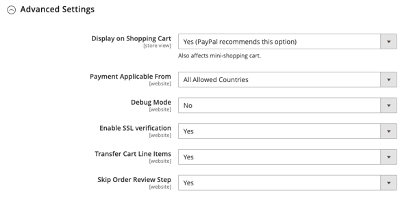Configuração Avançada de Check-out Expresso