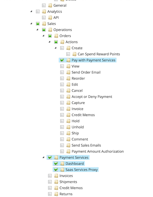 Recursos de serviços de pagamento