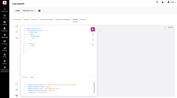 espaço de trabalho do GraphQL