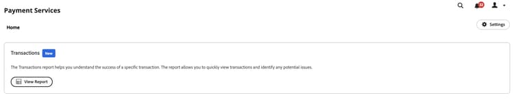 Relatório de transações