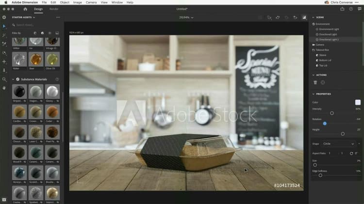 Personalize e marque um modelo 3D com o Dimension e o Adobe Stock