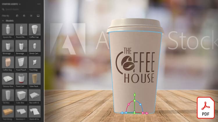Crie modelos 3D realistas com o Adobe Stock e Dimension