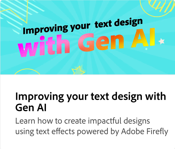 Aprimorar o design de texto com a Gen AI