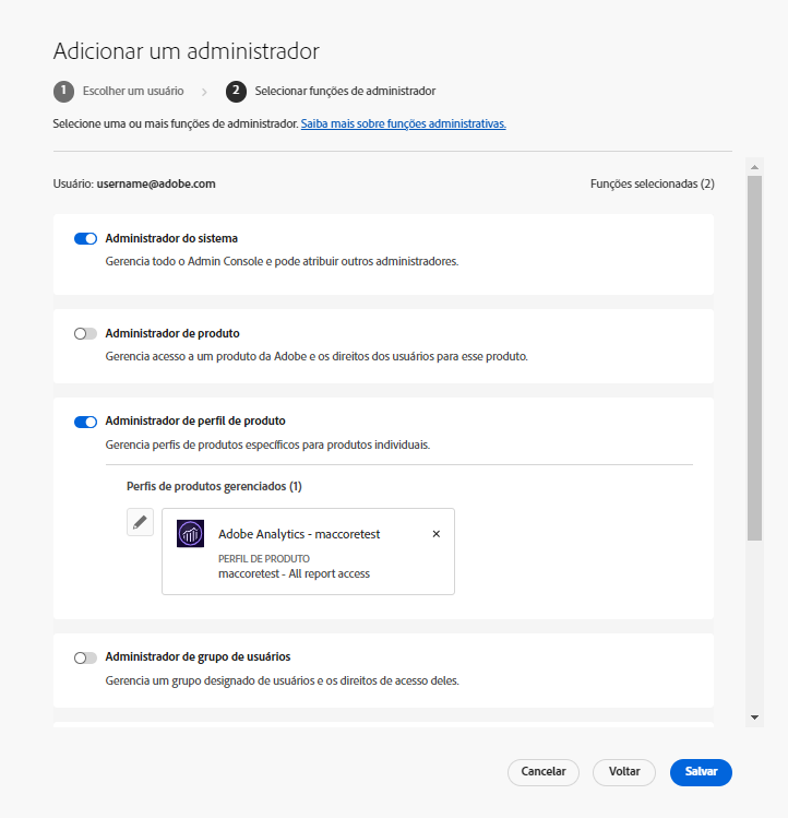 adicionar administrador