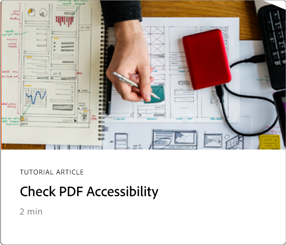 Verificar acessibilidade do PDF