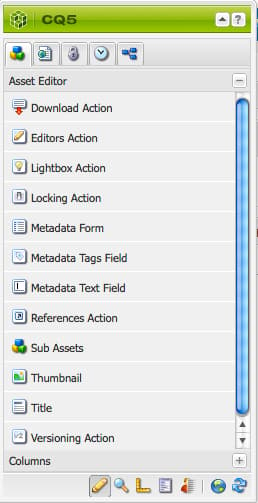 selecione o editor de ativos no sidekick