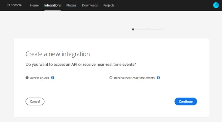 Criar nova integração