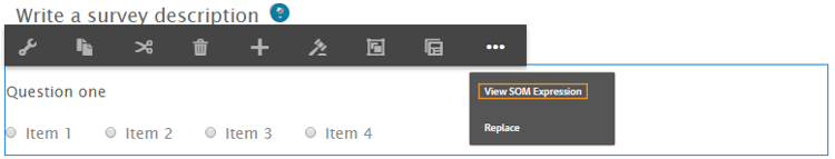 Extração de expressões SOM em um formulário adaptável