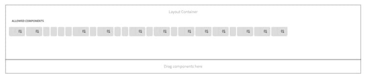 Rótulos ausentes no contêiner de layout