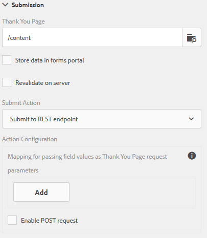 Redirecionar configuração de página