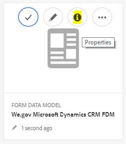 Propriedades do Dynamics CRM FDM