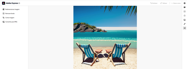 Edição de imagens com o Adobe Express