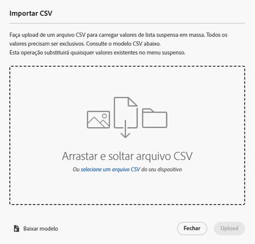 Importar lista de tags bloqueadas