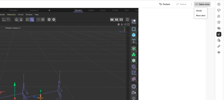 Salvar vídeo com o Adobe Express