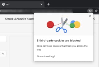 Erro de cookie no navegador Chrome no modo Incógnito