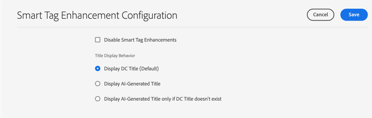 Configurar títulos gerados por IA