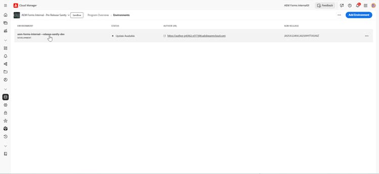 Exibir todos os ambientes
