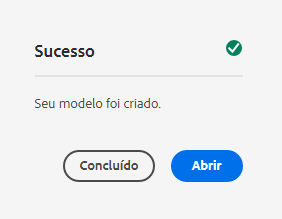 Janela de confirmação