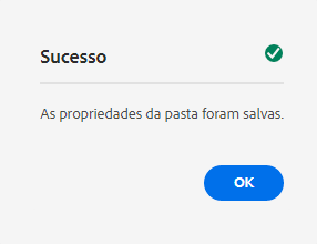 Janela de confirmação