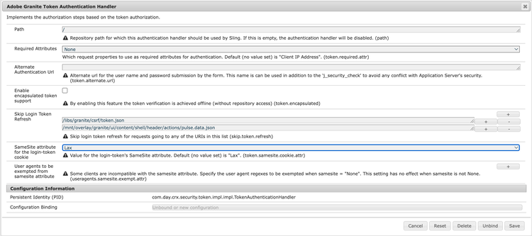 Propriedade OSGi para cookies do mesmo site