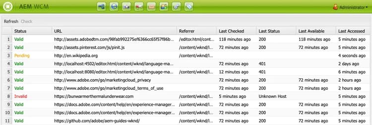 Verificador de links externos