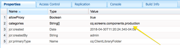 Propriedades de /apps/weretail-run/components/content/helloworld/clientlibs/production