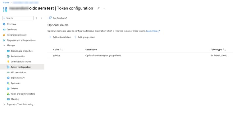 ID do Token de Declaração OIDC