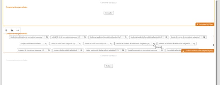 Política de modelo do seletor de data