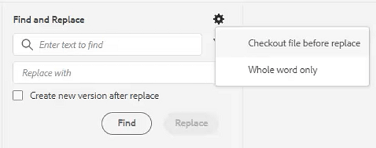 Localizar Substituição no Repositório