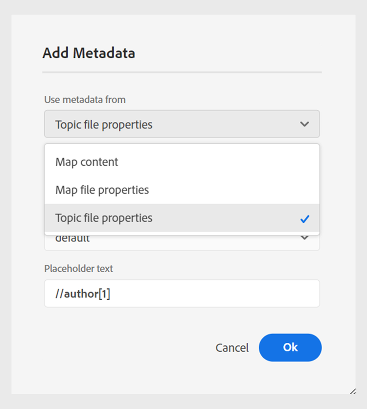 adicionar pdf nativo de metadados