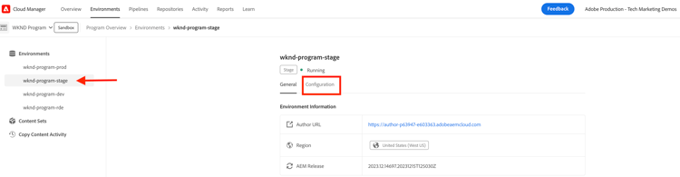 Adobe Cloud Manager - Configuração do ambiente