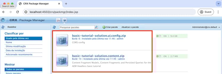 WKND Teams - Pacotes