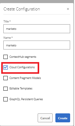 contêiner de configuração