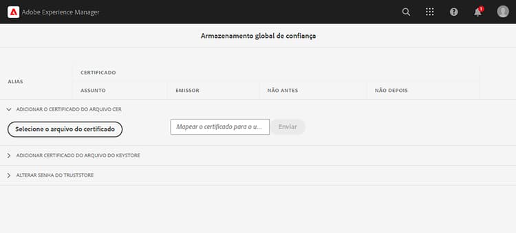 Armazenamento global de confiança