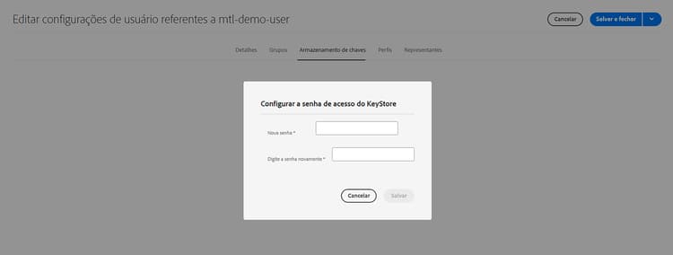 Criar Keystore
