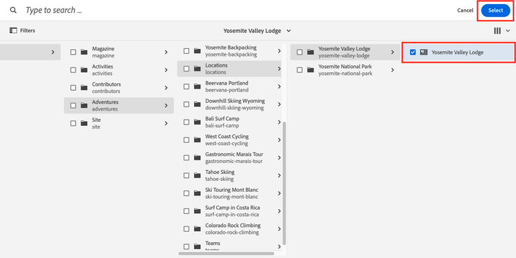 Inserir modal de Fragmento de conteúdo