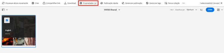 Selecione Propriedades