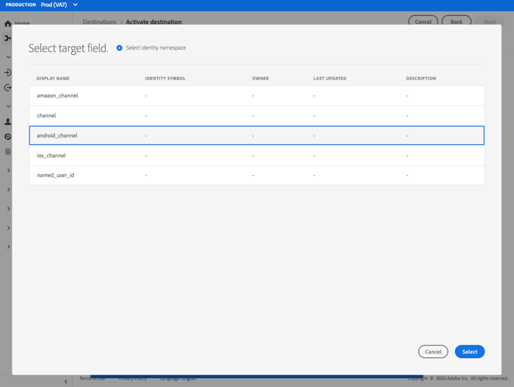 Conectar-se às Tags de Aeronave