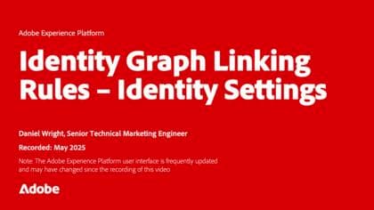 Regras de vinculação do gráfico de identidade - Configurações de identidade