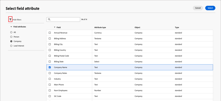 Adicionar um componente de campo ao formulário