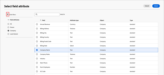 Adicionar um componente de campo ao formulário