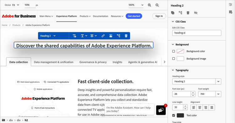 Selecione um elemento para modificar