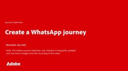 Criar uma jornada do WhatsApp