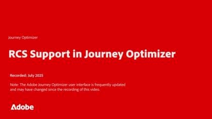 Configurar RCS no Journey Optimizer