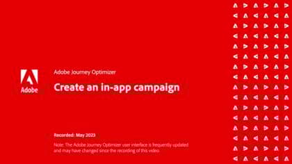 Criar uma campanha no aplicativo